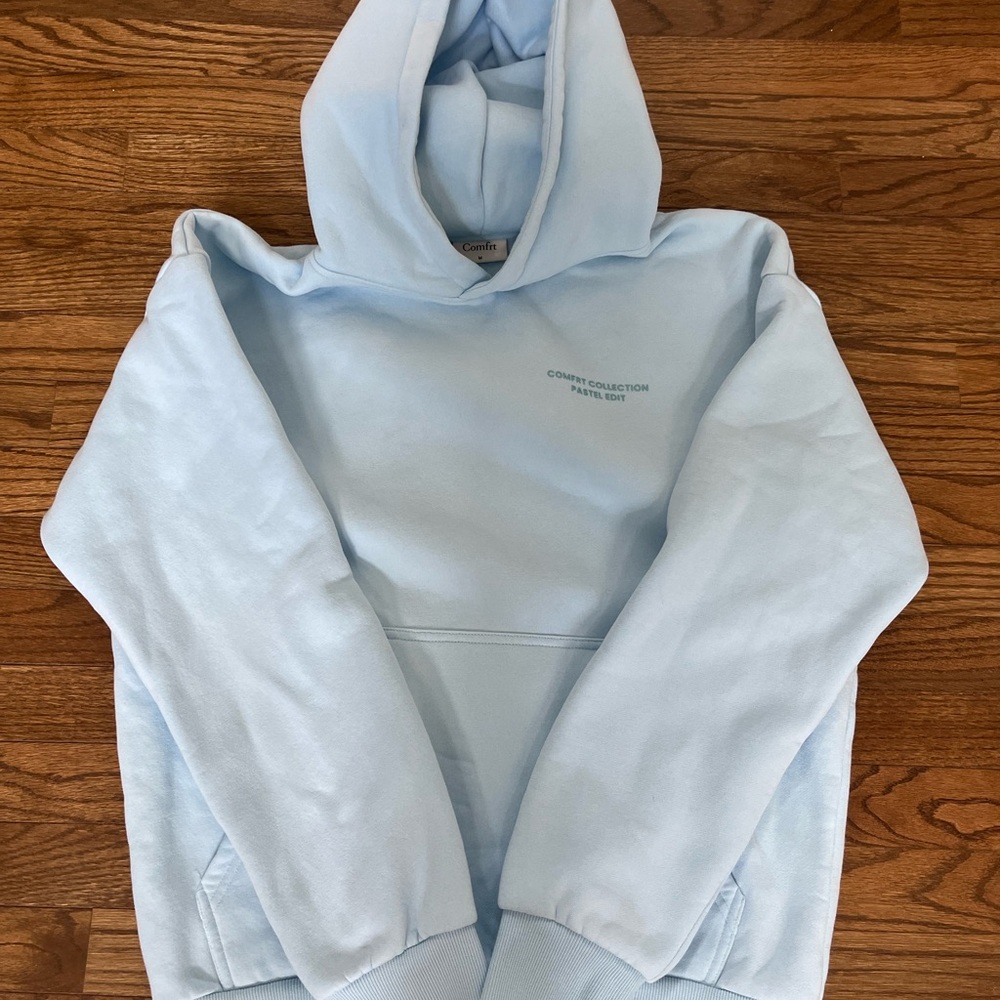 Comfrt Light Blue Hoodie- Size M